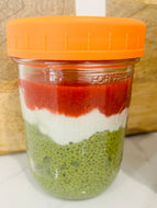 Breakfast: Matcha Latte Chia Pudding Jar (serves 1)