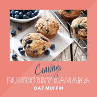 Breakfast: Craving's Bakery Blueberry Banana Walnut Muffins (6)